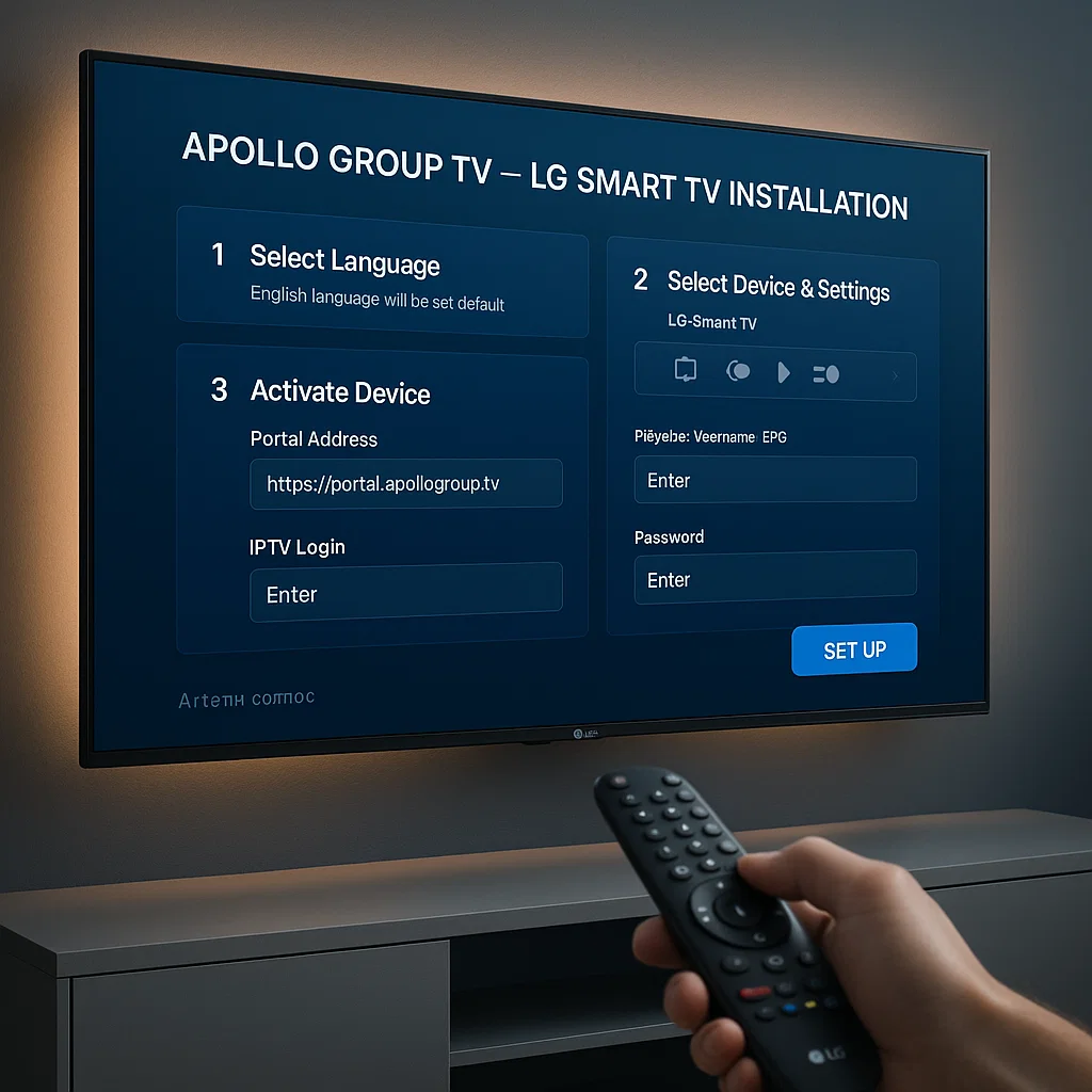 Apollo Group TV LG Smart TV Installation Guide